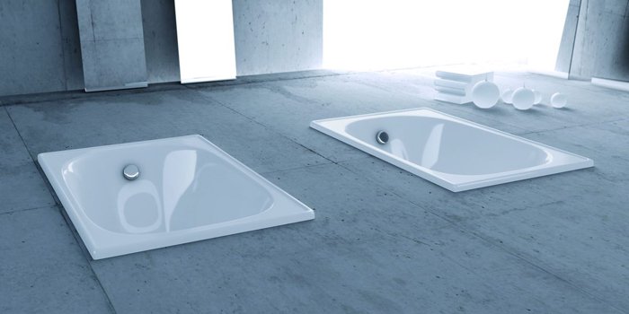 MINI Emaille-Sitz-Badewanne 105x65cm weiß