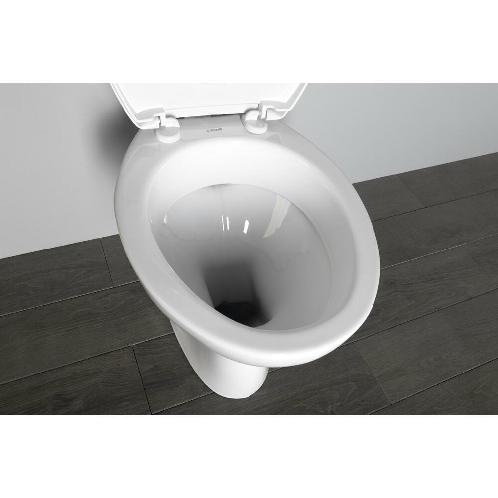 Stand Wc Mit Aufgesetztem Spülkasten Abgang Senkrecht Kombi-WC mit Spülkasten inkl. Spülgarnitur, Abgang senkrecht