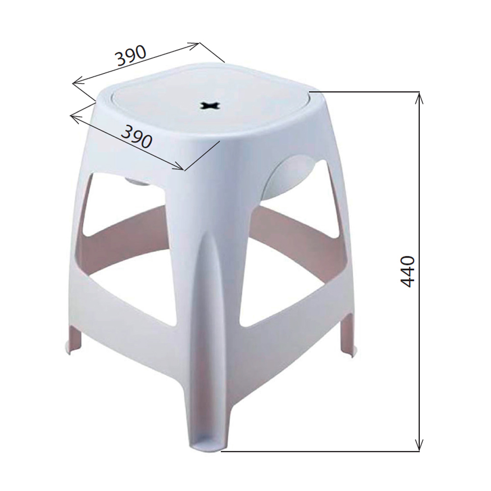 Badstuhl mit Stauraum, weiß