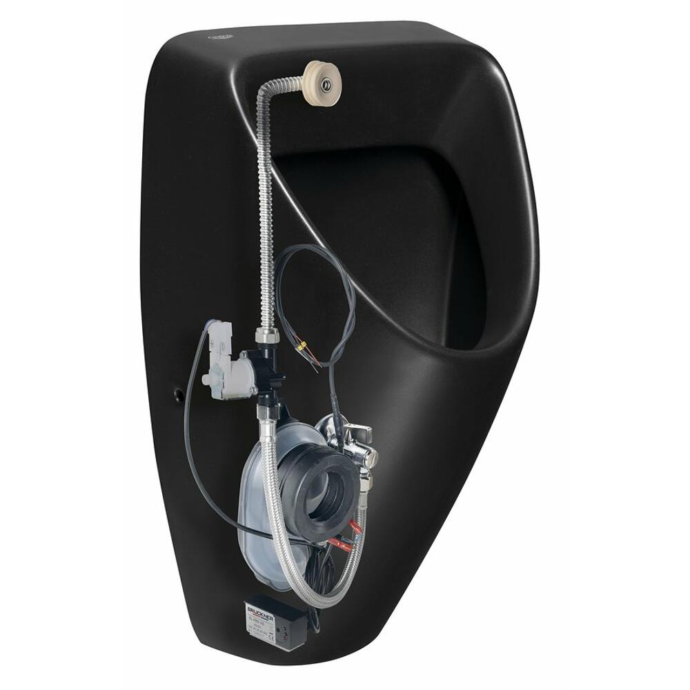 SCHWARN Urinal schwarz matt mit Infrarot Spülung SCHWARN Urinal schwarz matt mit Infrarot Spülung