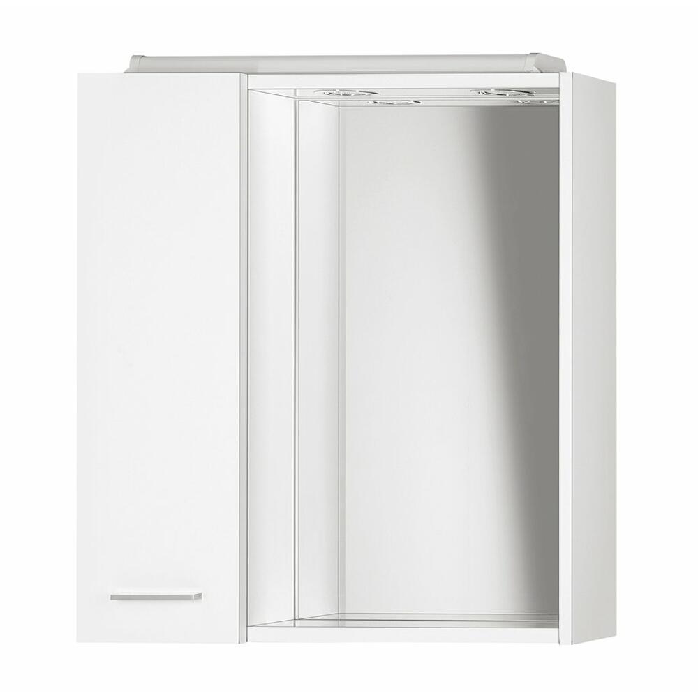 ZOJA/KERAMIA FRESH Spiegelschrank,LED Beleuchtung, 60x60x14cm, links, Weiß