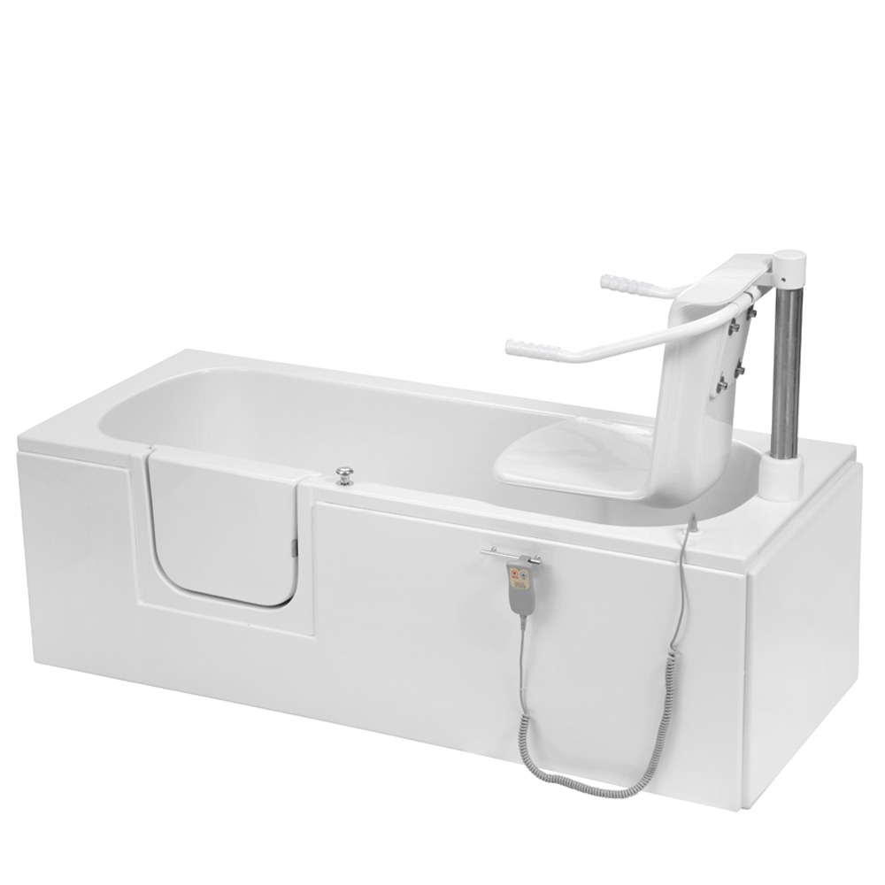 Badewanne mit Lift und Tür 169x69cm, LIBERTY Links