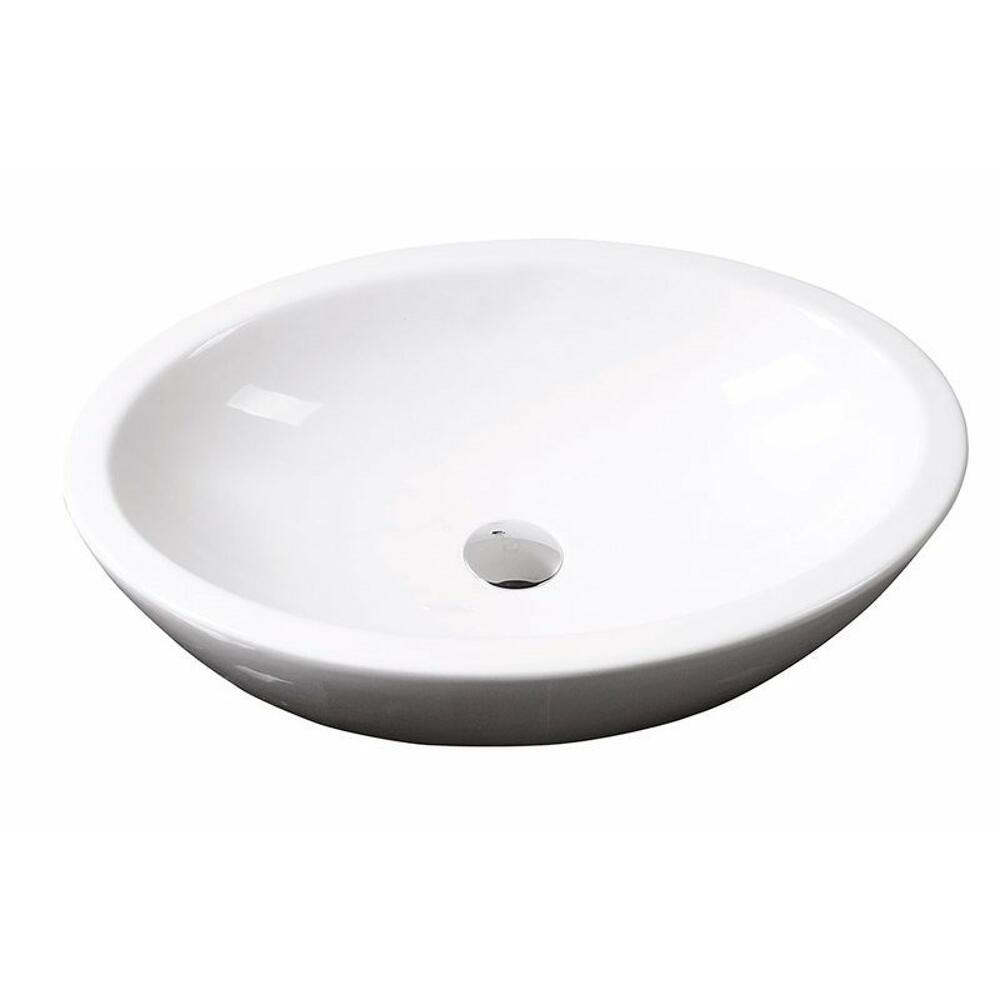 SISTEMA Keramik-Waschtisch, oval, ohne Überlauf, 60x42cm