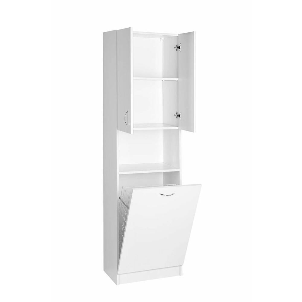 simplex eco hochschrank mit wäschekorb 50x180x30cm
