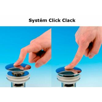 Ablaufgarnitur 5/4“ click-clack, H.20-70mm, chrom