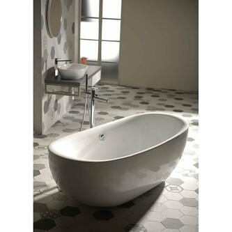 ZASU freistehende Badewanne 180x81x58, weiß