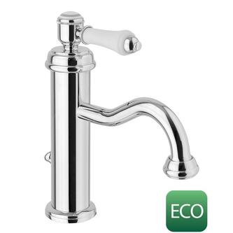 VIENNA Waschtischarmatur mit Ablaufgarniturgarnitur, ECO Ersatzkartusche, Chrom