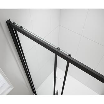 EASY BLACK Rechteckige Duschkabine 1100x800mm L/R Variante
