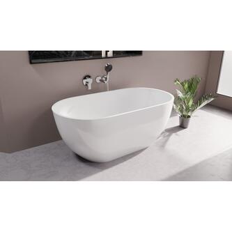 REDUTA Freistehende Badewanne 150x75x58cm, weiß