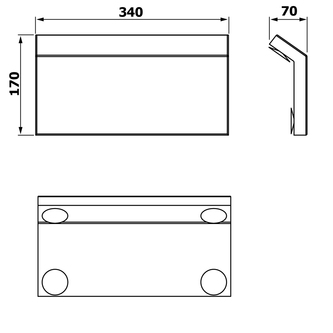 BRENTO Wannenkissen, Anthrazit