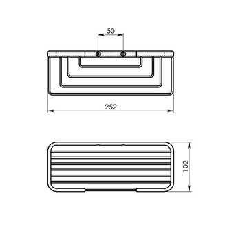 SMART Ablage, 252x86x102mm, schwarz matt