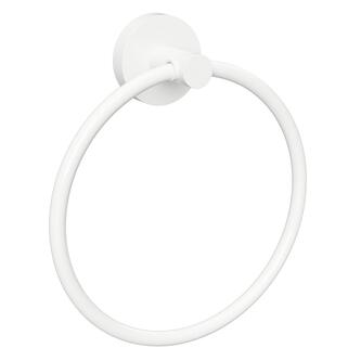 X-ROUND WHITE Handtuchhalter rund, Weiß matt