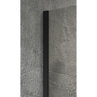 VARIO BLACK Walk-In Duschwand, Nordic Glas, 1400 mm