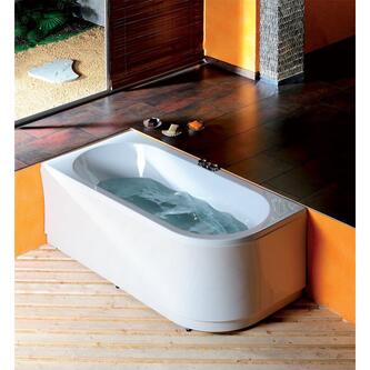 Raumspar Badewanne VIVA 185x80x47cm, links, weiß