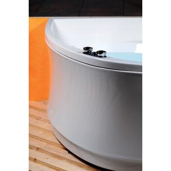 Raumspar Badewanne TANYA 160x120x49cm, links, weiß