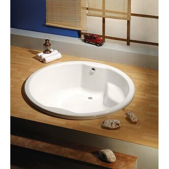 ROYAL ROUND Badewanne mit Rahmengestell 172x172x49cm weiß