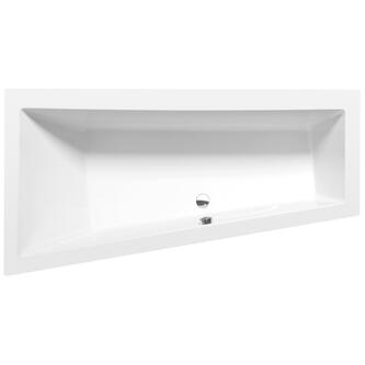 Raumspar Badewanne ANDRA, 180x90x45cm, links, weiß