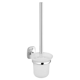 RUMBA Hänge-WC-Bürste, Milchglas, Chrom