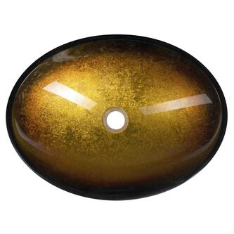 SELVA Glaswaschtisch zum Aufsetzen 50,5x38cm, Gold