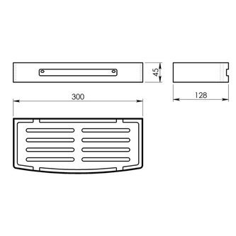 SMART Regal 300x45x128 mm, Kupfer matt
