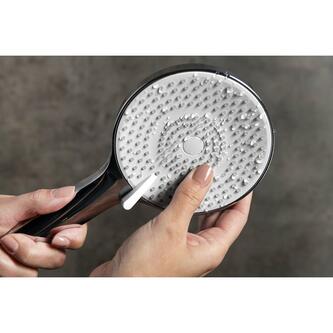 Massage-Handbrause, 3 Duschmodi, Ø 120 mm, ABS/Chrom