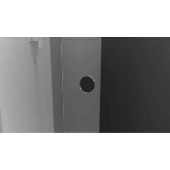 MODULAR SHOWER Glaswand mit Rollen 1600 mm, schwarz