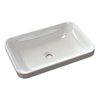 ASTORIA Gussmarmor-Waschtisch 55x12x37cm, weiß