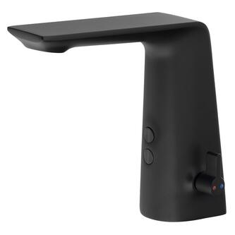 Sensor-Standarmatur mit Temperaturregelung 6V DC (4xAA), Schwarz matt