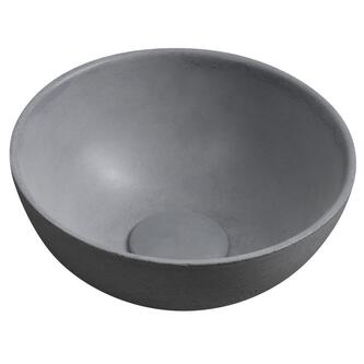 MINOR Betonwaschbecken zum Aufsetzen, Durchmesser 26cm, Grau matt