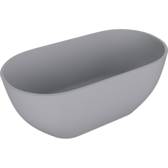 REDUTA Freistehende Badewanne 171x81x58cm, grau matt