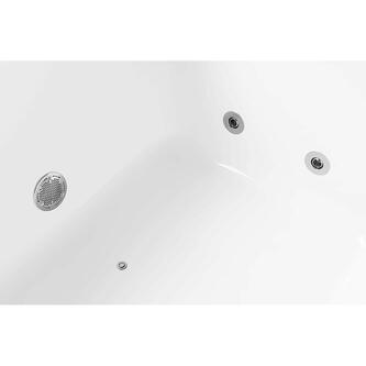 ANDRA R HYDRO-AIR Whirlpool Badewanne, 170x90x45cm, weiss