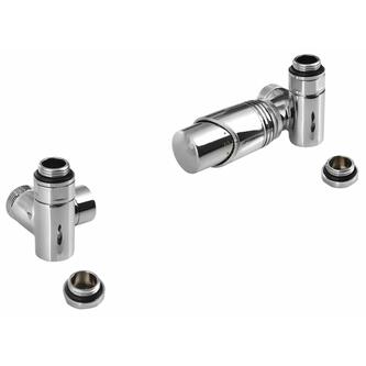 WICHER ECK Thermostat-Anschlussgarnitur, Eckform, Chrom