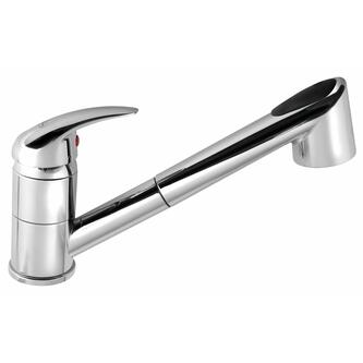Küchenarmatur mit ausziehbarer Spülbrause, Chrom