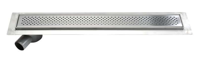 KROKUS Bodenrinne aus Edelstahl mit Rost, L-960, DN50