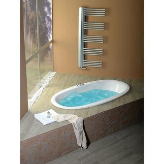 STADIUM Ovale Badewanne mit Füßen 190x95x46cm, weiß