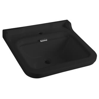 WALDORF Keramik-Waschtisch 60x55cm, schwarz matt