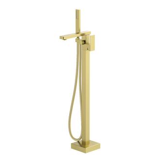 CUBEMIX Wannenarmatur freistehend, Gold matt