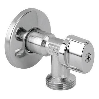 Waschmaschinenventil L-85 1/2"x3/4", anticalc, chrom