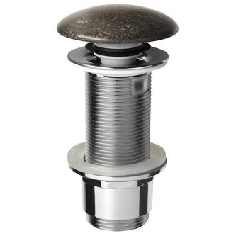 BLOK Ablaufgarnitur 5/4“, klick-klack, Stopfen dunkel Stein matt