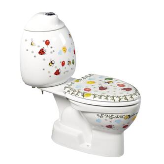 KID Kind-WC inkl.Spülkasten, Abgang senkrecht, mit Farbdruck