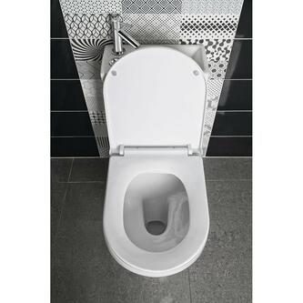 HYGIE Kombi-WC mit Waschbecken, Abgang senkrecht/waagerecht, Weiß