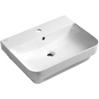 SOTT AQUA Keramik-Waschtisch zum Einbauen, 48x42cm, weiss
