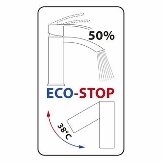 VIENNA Waschtischarmatur mit Ablaufgarniturgarnitur, ECO Ersatzkartusche, Chrom