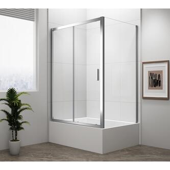 DEEP Rechteckige Duschkabine 1400x750mm L/R Variante,Klarglas