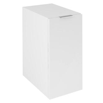 CIRASA Unterschrank 30x64x46cm, Wäschekorb, weiß glänzend