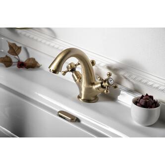 ANTEA Waschtischarmatur mit Ablaufgarnitur 120mm, bronze