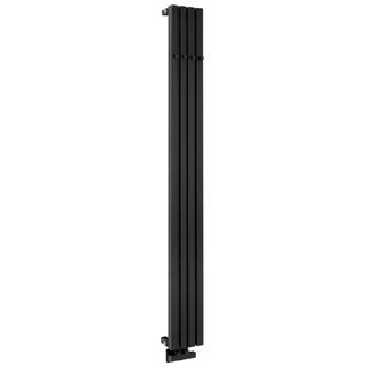 LETIZIA Badheizkörper 190x1800 mm,600W, Schwarz matt
