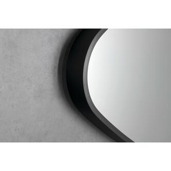 STEN Spiegel im Rahmen 80x51cm, schwarz matt