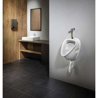 Druckspüler für Urinal, Chrom
