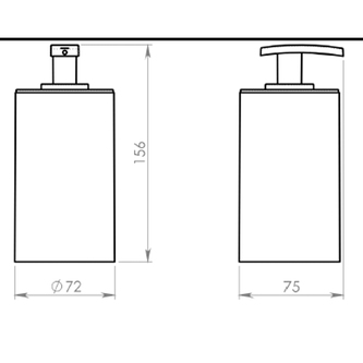 Seifenspender zum Stellen, weiß